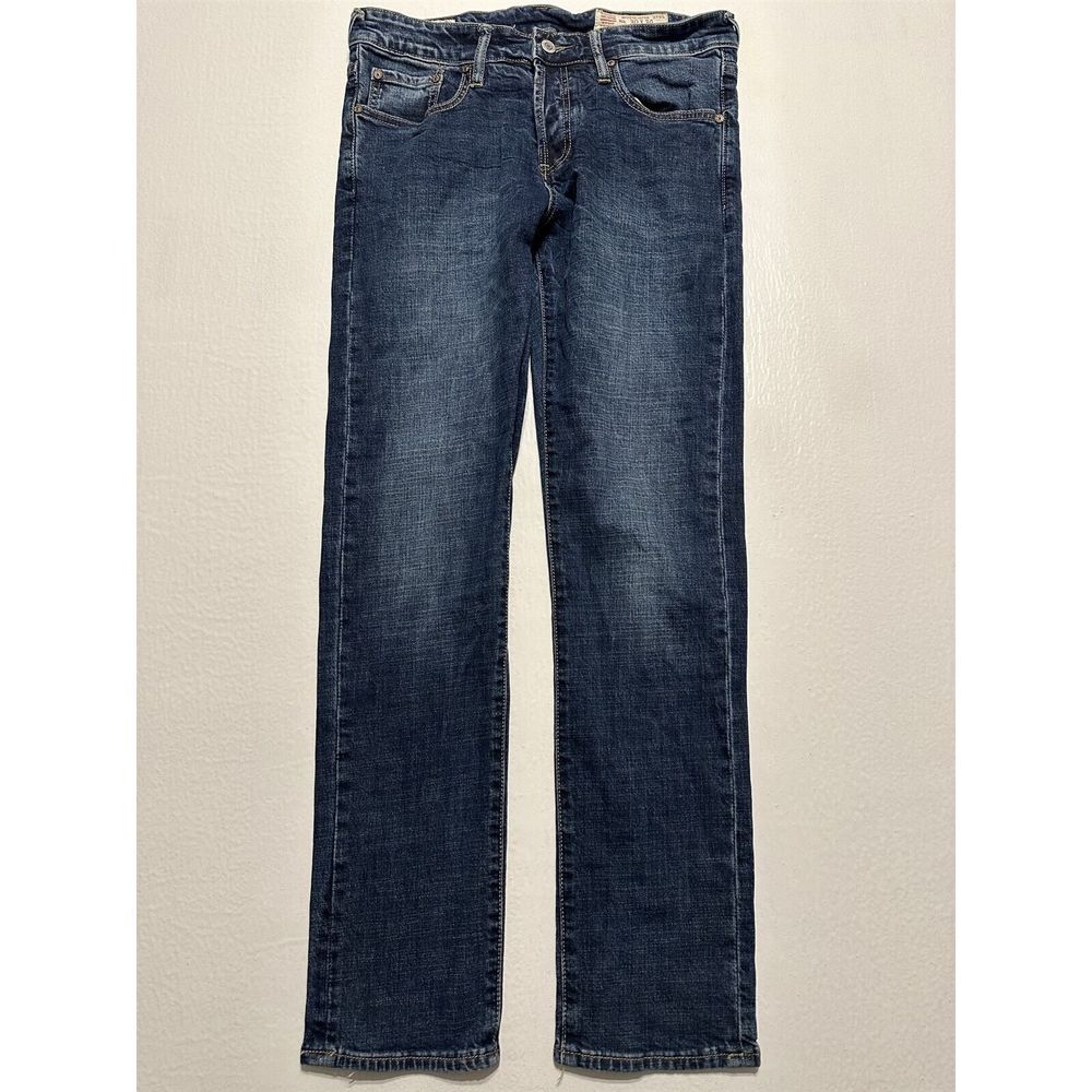 EVISU Jeans 30 x 30 Skinny Japanese Dark Wash Flex Denim Button‎ Fly Jeans